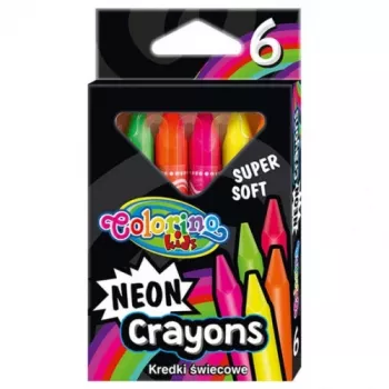 Colorino Kids neon waskrijt 6 kleuren