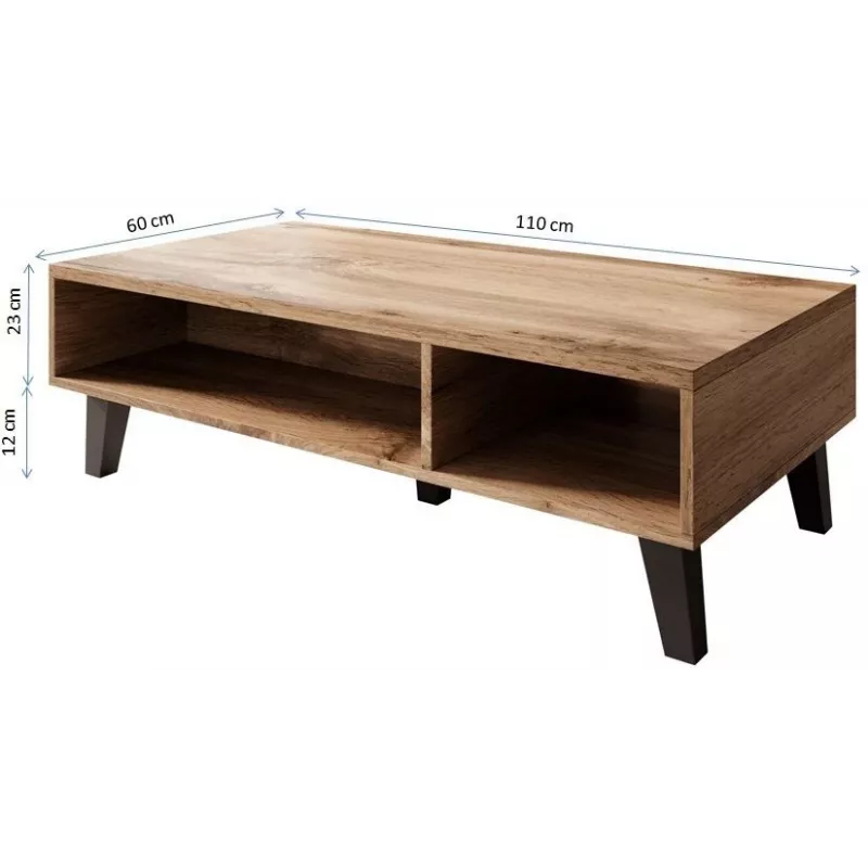 Cama salontafel NORD 110cm Wotan-eiken/antraciet
