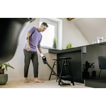 Kärcher VC 4 2-in-1 accustofzuiger, zakloos, draadloos, 21,6 V Li-Ion, 30 min. looptijd, HEPA, 2 snelheden, geel/zwart
