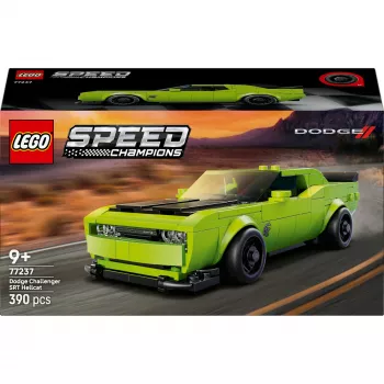 Constructiespeelgoedauto LEGO Speed Champions Dodge Challenger SRT Hellcat 77237 — 390 onderdelen, 1 minifiguur, leeftijdsadvies 9+
