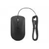 Bedrade optische muis Lenovo GY51D20875 USB Type-C, dubbelhandig, 2400 DPI, 4 knoppen, zwart