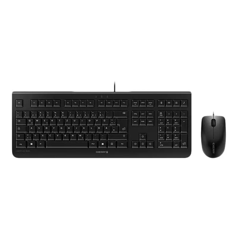 CHERRY DC 2000 toetsenbord muis inbegrepen kantoor USB QWERTZ Duits zwart
