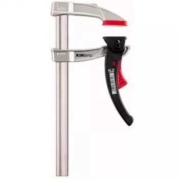 Schroefklem BESSEY KliKlamp KLI16 16 cm roestvrij staal zwart rood