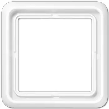 Wandgemonteerde elektrische schakelaar-stopcontactafdekking JUNG CD 581 WU WW, wit, IP44