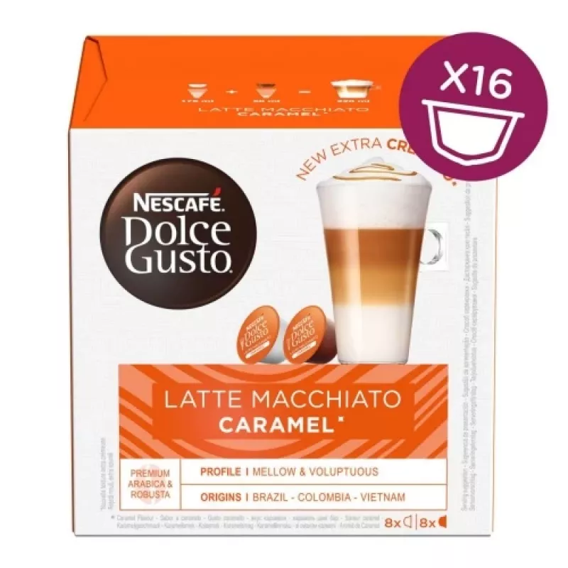 Nescafe Dolce Gusto Caramel Latte Macchiato koffie, 16 capsules