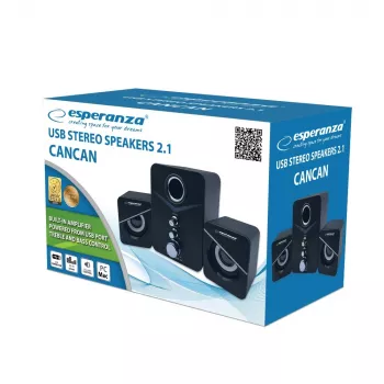 Esperanza EP153 USB 2.1 luidsprekerset 6 W zwart