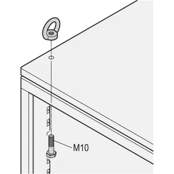 SCHROFF HEFOOGSET M10 4 STUKS - rackaccessoire (20117080)