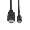 ROLINE videokabel - Mini DisplayPort (M) naar HDMI (M)