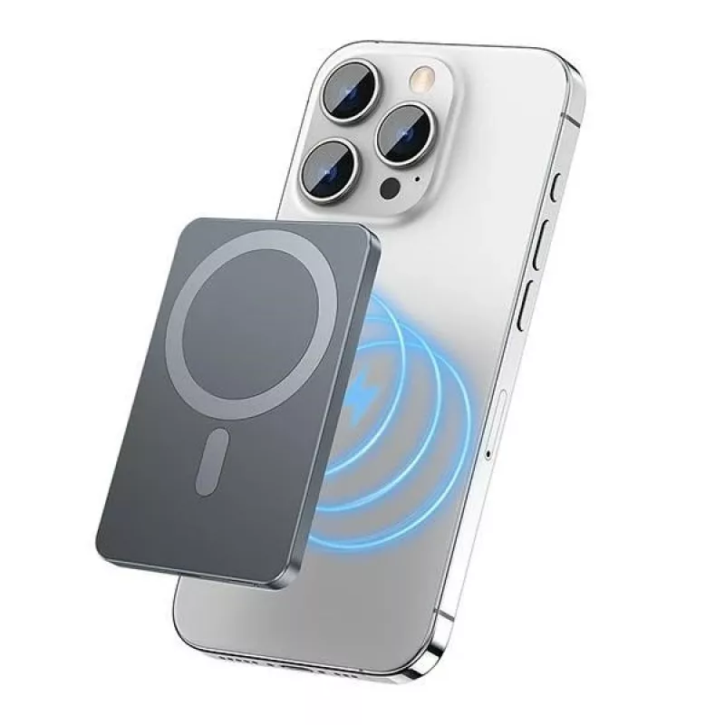Powerbank Inductief MagSafe 5000mAh P112K Grijs Awei AWE000196