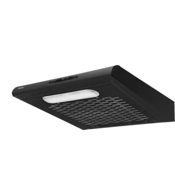 Inbouw afzuigkap MPM MPM-61-PX-73, zwart RVS, 600×190×560 mm, 175 m³/h, actief koolstoffilter