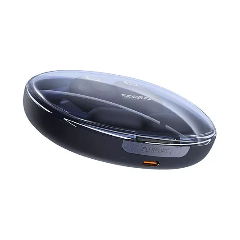 Baseus Eli Sport 1 Open-Ear TWS Cosmic zwart USB-kabel