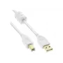 Microconnect USBAB2WF USB-kabel USB 2.0 2 m USB A USB B wit