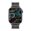 Smartwatch Colmi P80 staal zwart met Bluetooth en hartslagmeter