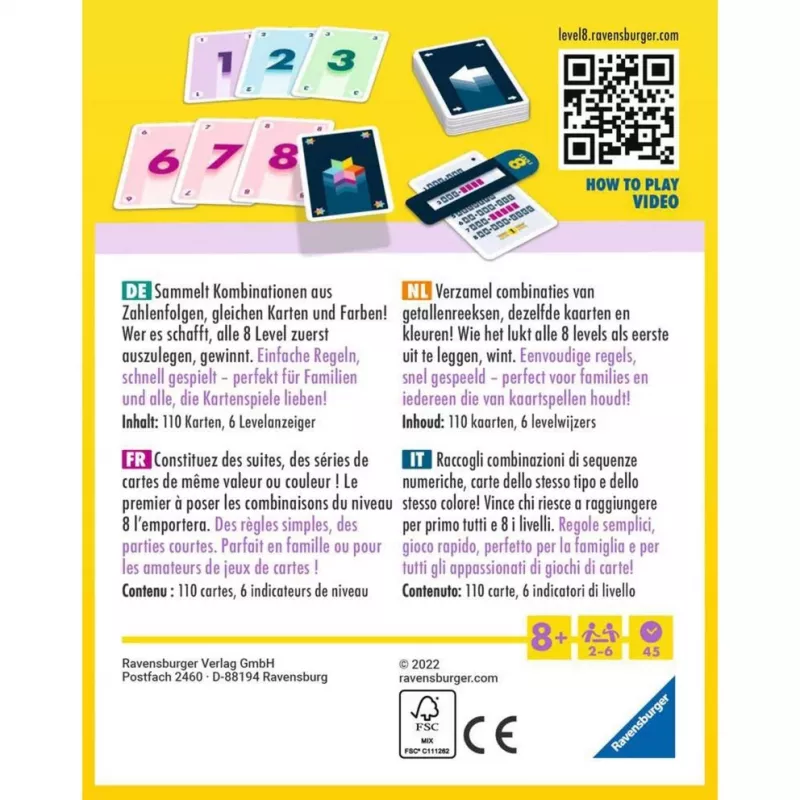 Level 8, kaartspel
