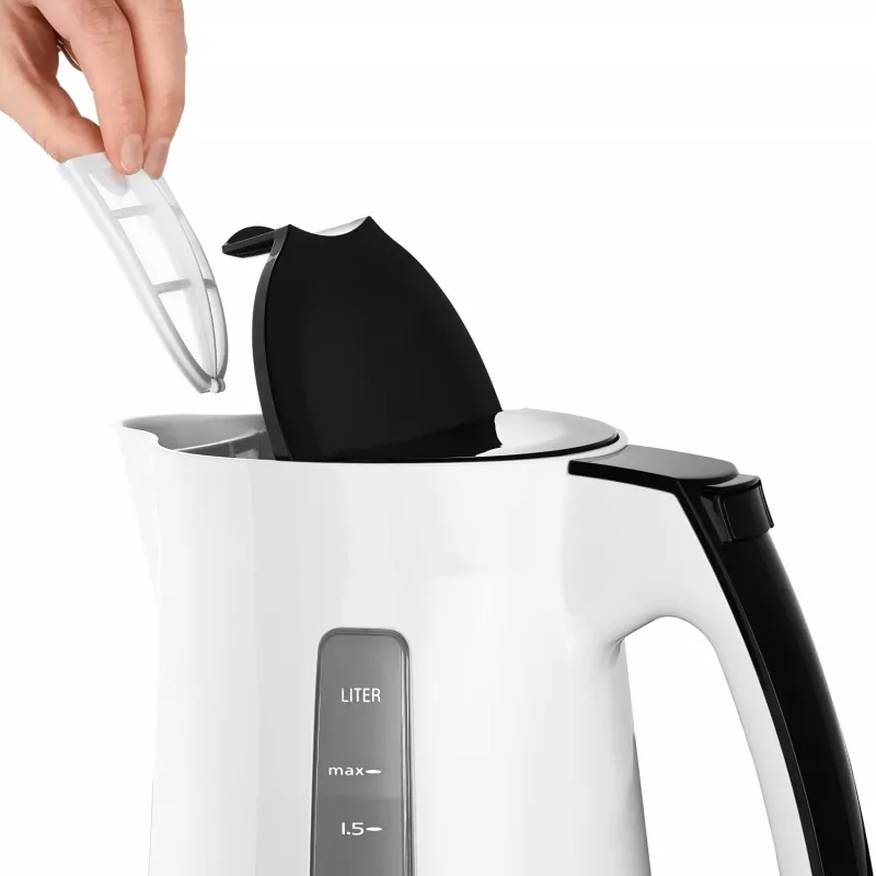 Elektrische waterkoker Melitta Enjoy Aqua 1,7 L 2400 W zwart wit
