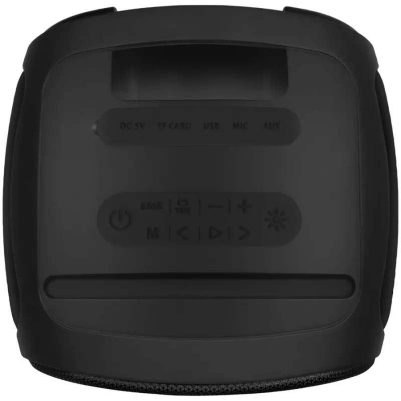 Luidspreker SVEN PS-555, zwart, uitgangsvermogen 65 W (RMS), TWS, Bluetooth, USB, microSD, afstandsbediening, lithiumaccu
