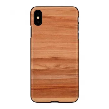 Smartphonehoes man and wood voor iPhone XS Max — cappuccino zwart beschermhoes