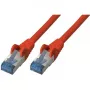 Netwerkkabel S/CONN Cat6a 0,25 m rood S/FTP