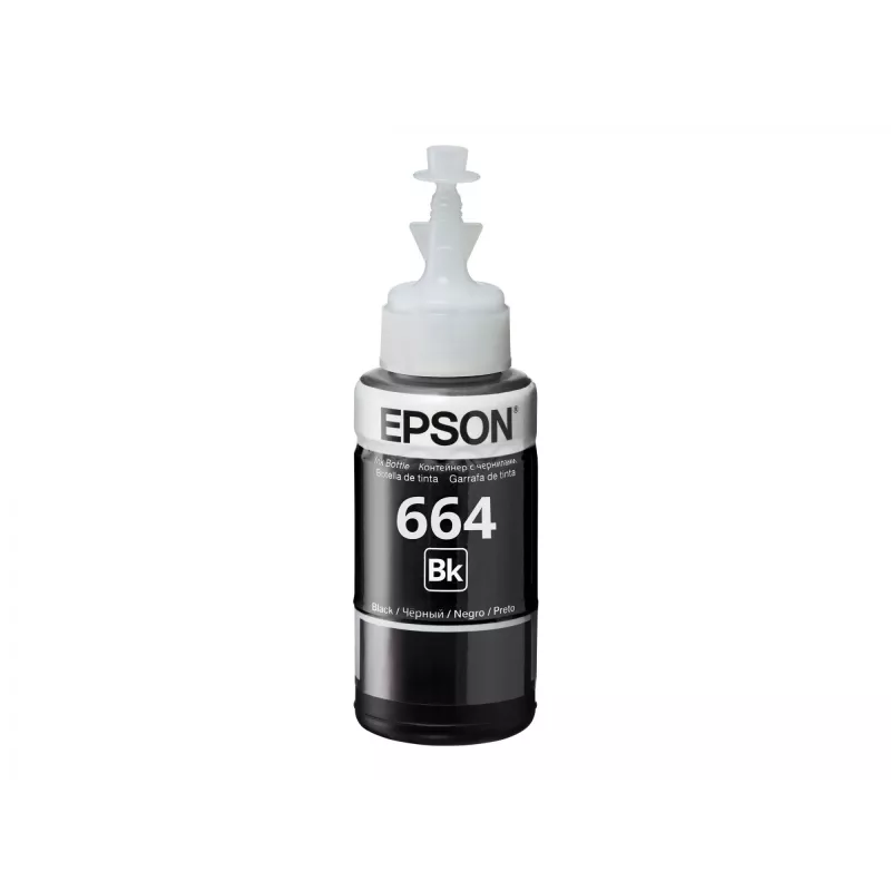 Inktfles Epson T6641 70ml zwart