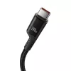 Baseus Fish-Eye USB-C-naar-USB-C-snellaadkabel 1 m 100 W zwart