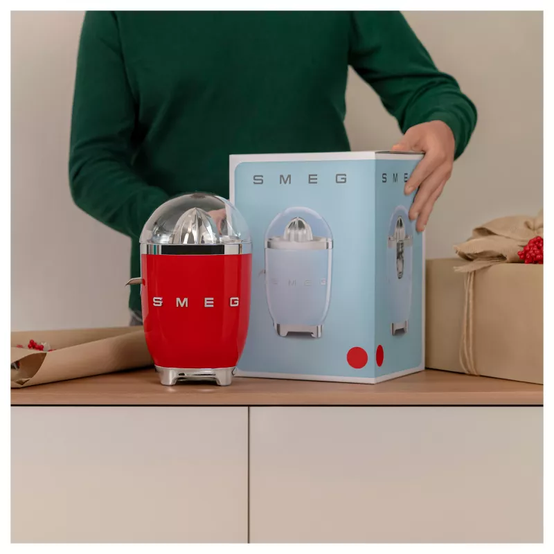 Elektrische citruspers Smeg CJF11RDEU 70 W rood roestvrijstaal
