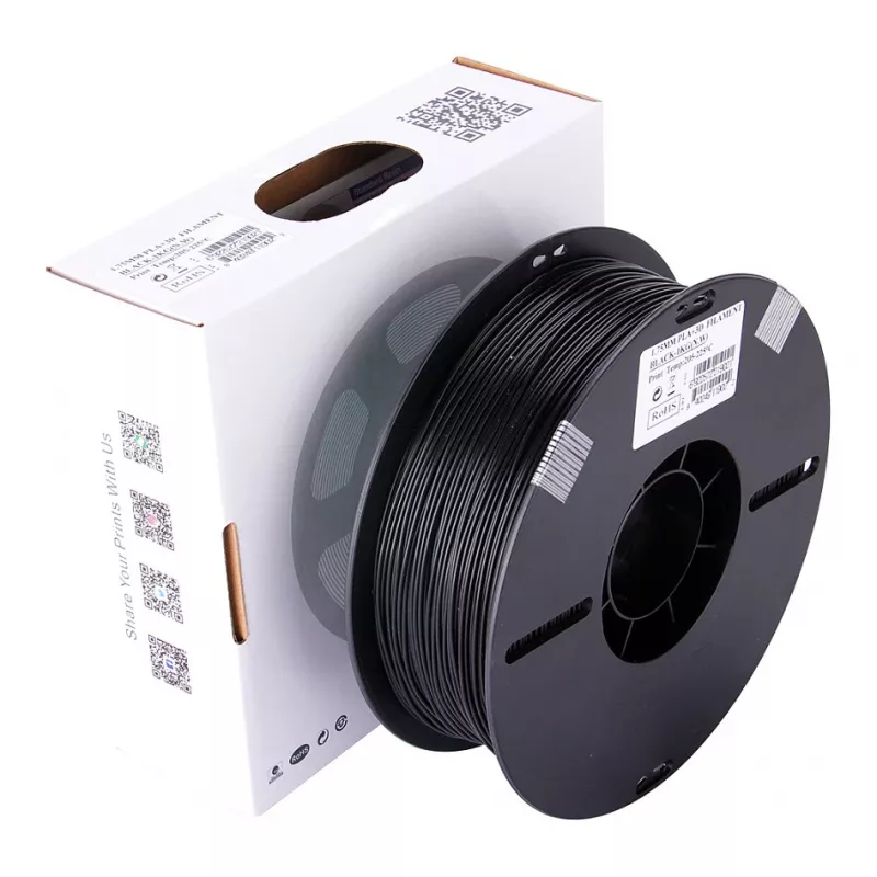 PLA+ 1,75 mm zwart 1 kg