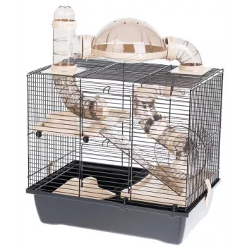 INTER-ZOO Rocky + Terrace beige - kooi voor één hamster