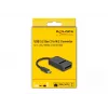 DeLOCK combo-converter voor M.2 NVMe PCIe SATA SSD USB Type-C 10 Gbit/s