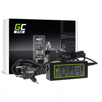 Voeding Green Cell AD41P 65W voor ASUS-laptops, 19V 3,42A, indoor, zwart