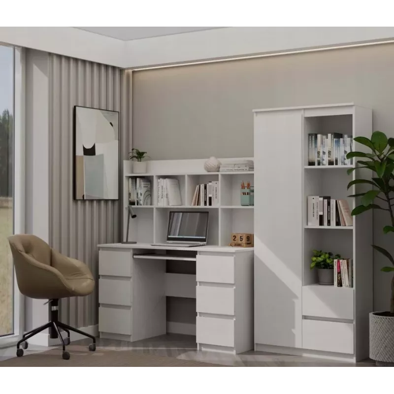 KUBA bureauset + extension piece, wit
