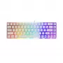 Toetsenbord White Shark RONIN wit USB QWERTY 68 toetsen LED