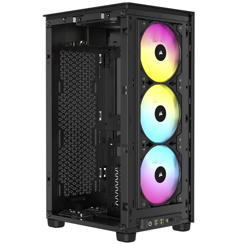 Corsair RGB AIRFLOW pc-behuizing 2000D zwart Mini-ITX inclusief voeding nee SFX