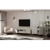 KAMARO 2D smalle commode, kasjmierkleur
