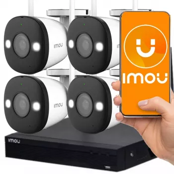 Beveiligingscamera IMOU Zestaw Wi-Fi KIT NVR1104HSW-S2 4-F22FE
