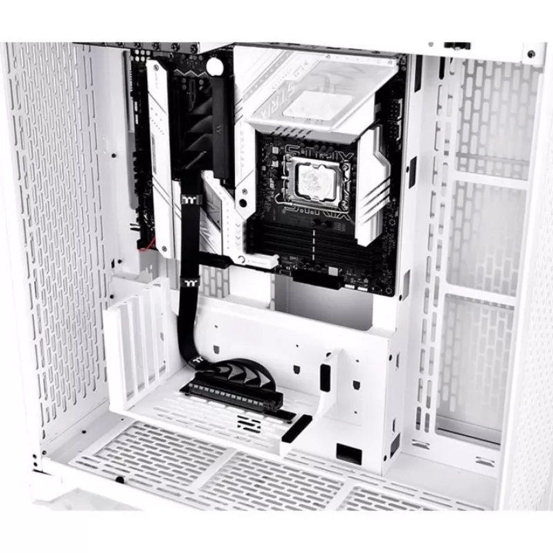 Thermaltake PCI-E 4.0 dubbele 90 graden riserkabel, 40 cm, zwart