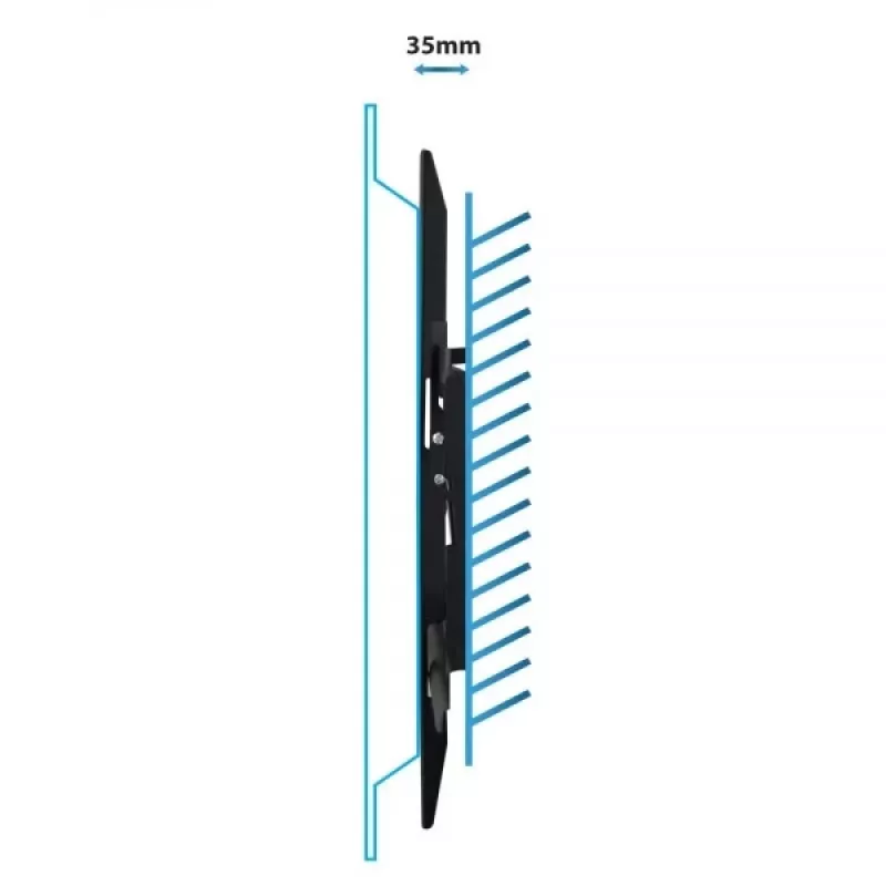 TV-wandhouder Esperanza HYPNOS 177,8 cm 70 inch zwart max. 30 kg