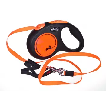 FLEXI nieuw Neon M - automatische hondenriem - 5 m