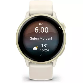 Garmin vívoactive 6 3,05 cm (1,2) AMOLED 42 mm digitaal 390 x 390 pixel touchscreen wit Wi-Fi GPS (satelliet)