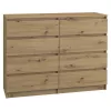 Kommode Topeshop M8 120 ARTISAN eiken 8 laden