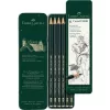 Grafietpotlood Faber-Castell 9000 groen Wood 6 stuks