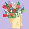 Schilderen-op-nummer-set Ravensburger CreArt - tulpenboeket-afbeelding, model 25518