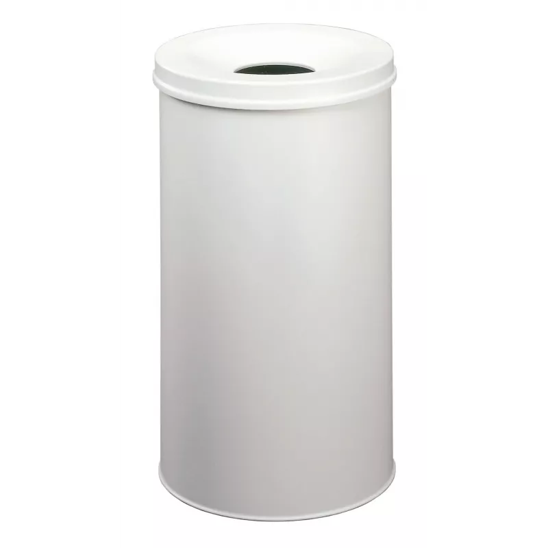Afvalemmer Durable 330710 60L rond staal grijs