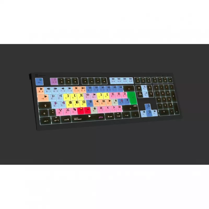 Logickeyboard Avid Media Composer ASTRA 2 verlicht toetsenbord Mac Frans (LKB-MCOM4-A2M-FR)
