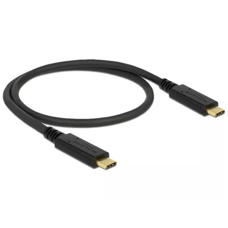 USB-kabel DeLOCK 83042 USB 3.2 Gen 2 0,5 m USB C zwart