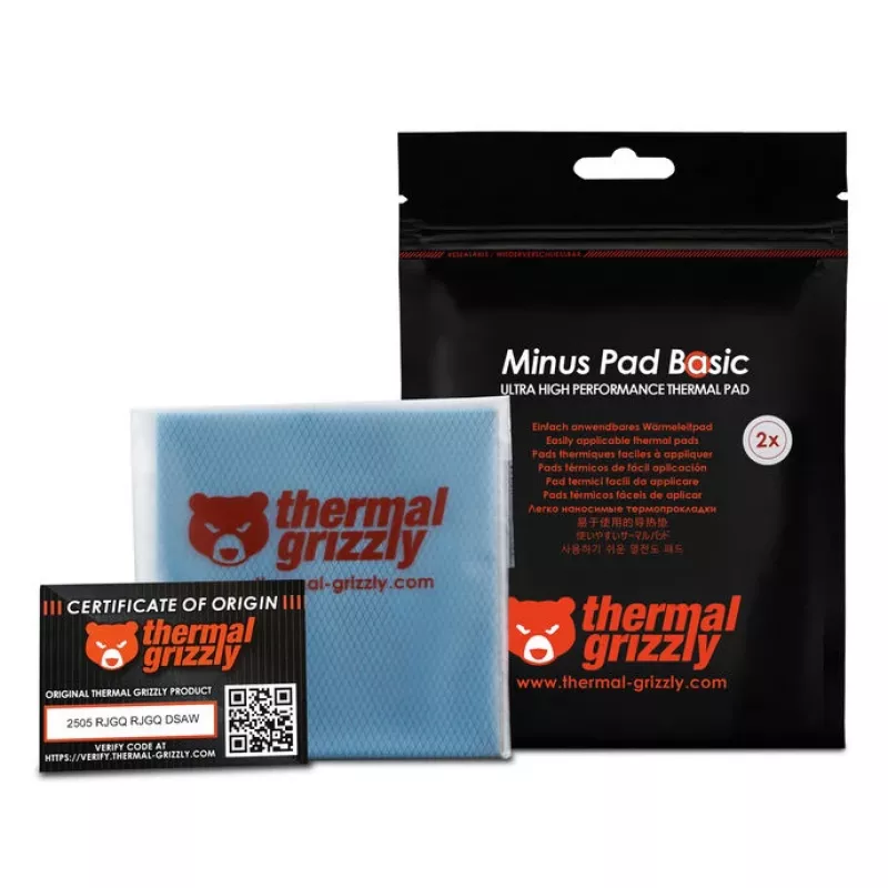 Thermal Grizzly Minus Pad Basic - 100 x 100 x 1,0 mm, 2 stuks