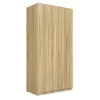 Kledingkast Top E Shop SD-90 SON KPL, eikenkleurig frame, 7 legplanken, 2 deuren