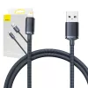 Baseus Crystal Shine kabel USB naar Lightning, 2,4 A, 1,2 m (zwart)