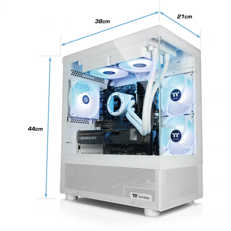 Thermaltake FTW V170A 5070 Elite Snow wit/transparant Windows 11 Home