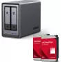 UGREEN NASync DXP2800 2-bay-NAS-systeem met 2 × Western Digital 8TB WD80EFPX