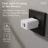 AC indoor USB GaN-oplader DIGITUS DA-10301 — 30W, 1× USB-C, 1× USB-A, 100–240V, wit